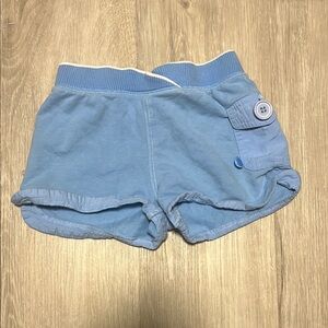 Light Blue Casual Shorts
